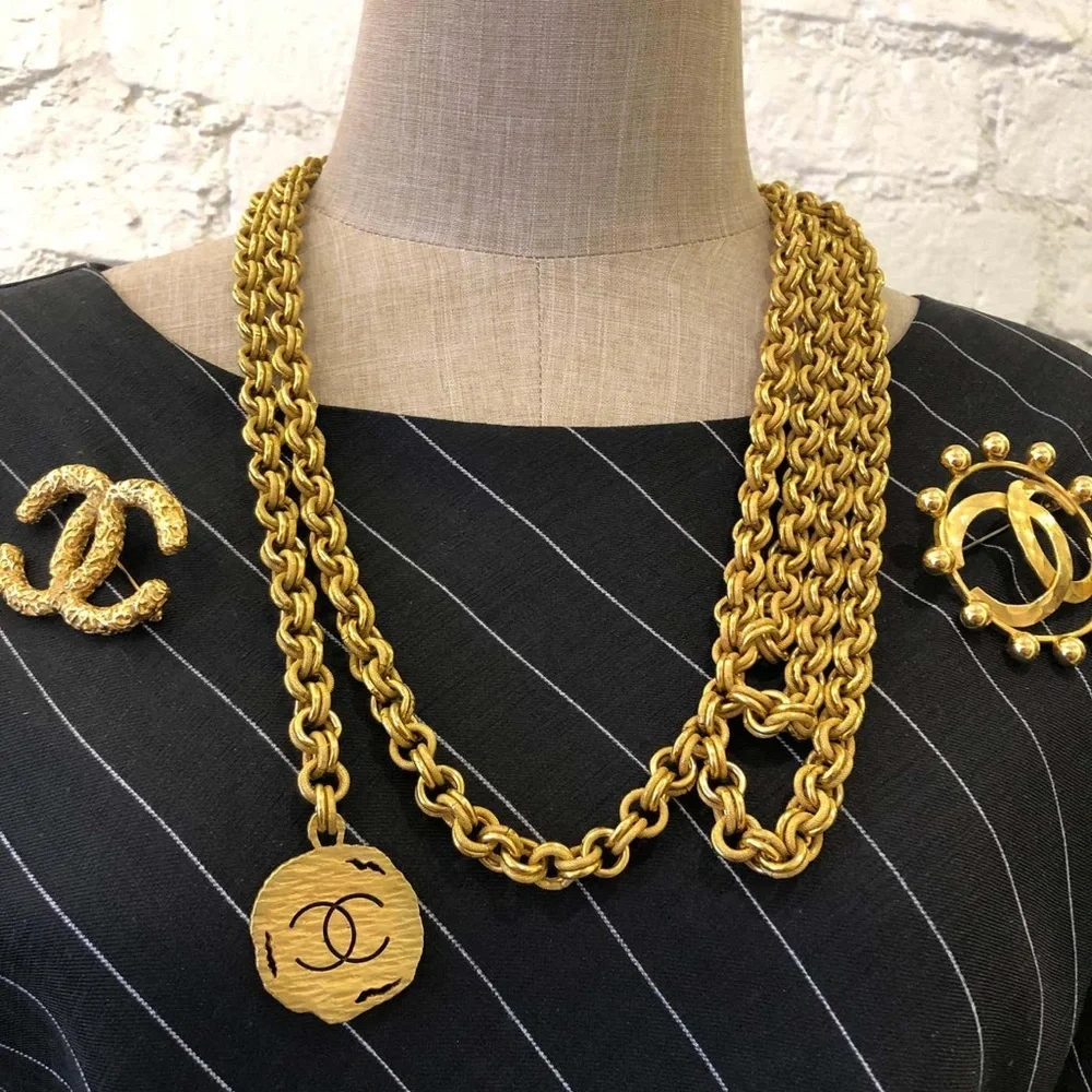 CHANEL vintage gold